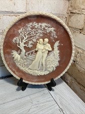 Incolay Stone Plate The Kiss Sculputured by Roger Akers Plate #O2655 Limited Ed4 picture