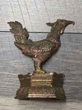 VTG Thai Bronze Hongsa Bird Figure Ashtray With Intricate Details Mid 20th Cent picture