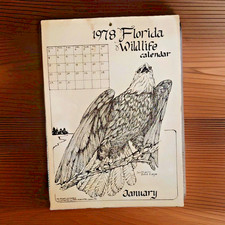 1978 Florida Wildlife Calendar Designed & Illustrated by Patti Middleton Vintage picture