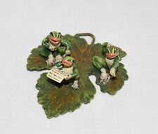 Vienna Bronze Bermann Frogs and Leaf Figurine picture