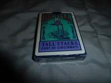 Vintage Bicycle Tall Stacks 1992 Playing Cards Port of Cincinnati Opened plastic picture
