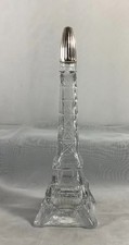 Vintage Paris JAMY FRANCE Eiffel Tower Shaped Empty Glass Perfume Bottle 8