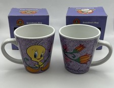 Vintage 1999 Looney Tunes Grandma Tweety Mug Set w/ Boxes picture