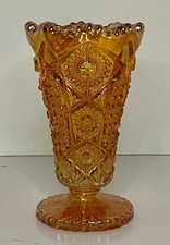 Imperial Carnival Glass Marigold Vase Line #536 Circa 1929 picture