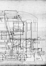 SP AC-12 4-8-8-2 Cab Forward Steam Locomotive Erecting Blueprint Drawing picture