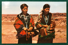 Vintage Navajo Reservation Linen Postcard, Posted 1962 picture
