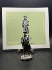 Vintage William Bradford 1980 NHS Pewter Figurine - Plymouth Colony Gov picture