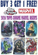 2026 Topps Chrome MARVEL INSERTS (BUY 3 GET 1 FREE) You Pick/Complete Your Set picture