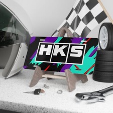 Retro Style HKS JDM Front Vanity License Plate picture