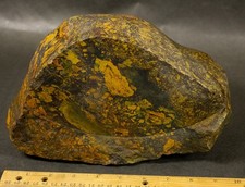 13.8 lb Rough Polycrome Brecciated Desert Jasper - Mustard, Olive, Brown - Utah picture