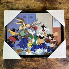 Vintage Looney Tunes Inspirational Poster Cool 90s  Bugs Coyote Taz Daffy 8X10