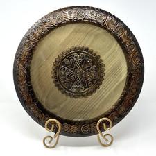 Vintage Polish Folk Art Wood Hand Carved 12.5