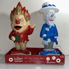 Lowes 2026 Heat Miser And Snow Miser Blow Molds 12 Inch Holiday Living Christmas picture