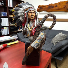 Legends Mixed Media Red Cloud Sculpture Limited/Numbered Signed picture