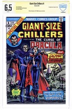 Giant Size Chillers Featuring Dracula #1 CBCS 6.5 Witnessed Sig Thomas 1974 picture