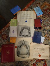 Masons Freemasons Lot Books Certificates Antique Massachusetts 1904 Lodge 1942 picture