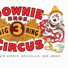 Scarce c1953 Downie Bros. 3 Ring Circus Letterhead - Montclair, NJ picture