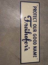 Rare Freihofer's Bakery Porcelain Advertising Sign picture