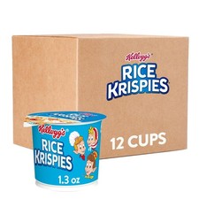 Rice Krispies Breakfast Cereal Cups, Portable Snack, 12 Pack picture