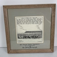EARLY 1900s Original Cartoon The Daily Pantagraph Bloomington Ill. Farm Horses picture