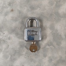 Vintage ABUS 190/40 Pin Tumbler Padlock Germany w Key Working picture