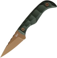 Auxiliary Manufacturing Karl Jr Deadhead Green Micarta Fixed Blade Knife 003MGNR picture