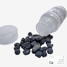 Calcium Metal (Ca) Pure 99.9% Element 20 – 10 Grams – Polypropylene Bottle picture