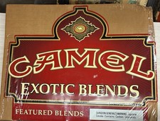 Vintage NOS Camel Exotic Blend Cigarette Advertising Metal Display Sign Complete picture