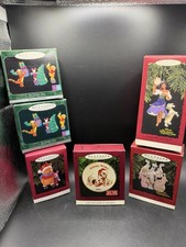 Hallmark Keepsake Disney Christmas Ornaments Lot 7 Pooh 101 Dalmatians Hunchback picture
