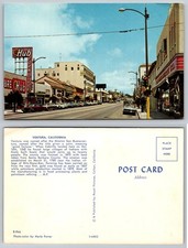 Vintage Ventura CA Downtown Main Street Hub Furniture Chrome Postcard picture