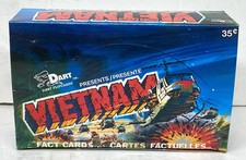 Vietnam Fact Cards Series 1 Trading Card Box 48 Packs Dart Flipcards 1988 picture