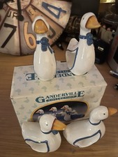 Set of 4 Ganderville Himark Country Goose Napkin Rings 1.5
