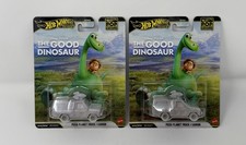 Lot of 2 Hot Wheels Premium Pixar The Good Dinosaur Pizza Planet Truck Fast Ship picture