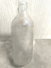 Pepsi Cola Vintage Soda Bottle 16 oz. Embossed Clear Glass picture