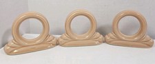 Fiesta Napkin Rings Holders Apricot Peach Fiestaware Set Of 3 HLC Homer Laughlin picture