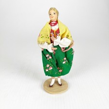 Vintage Spoldzielnia Pracy RLIA Polish Folk Art Doll Krakow Poland 7 Inch picture