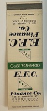 Escondido CA EFC Finance Co Vintage Damaged Cover Only picture