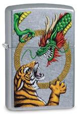 Zippo Windproof Tiger Fighting Chinese Dragon Lighter, 29837, New In Box picture