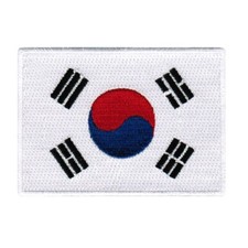 SOUTH KOREA FLAG PATCH embroidered iron-on KOREAN REPUBLIC SEOUL Taegeukgi SEOUL picture