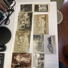 Various Vintage 8 Americana Photos And One Old Burns/Allen Postcard picture