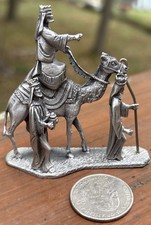 Vintage Creed Pewter Figurine of The Three Kings From Nativity picture