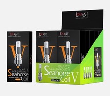 10 PACK 4 PC DISPLAY Seahorse Coil V Replacement - Quartz See Through picture