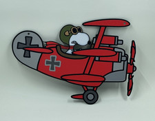 Peanuts 💥 Snoopy Red Baron 3D Printed Sign Fokker Dr. 1 World War Ace, Wall Art picture