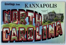 1947 Greetings From Kannapolis Capitol North Carolina NC Correspondence Postcard picture