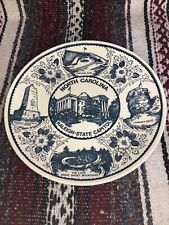 Fine American Ironstone North Carolina Henry N Martin Co Plate 10” Made In Usa picture