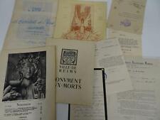 Mixed Lot 9 Documents Reims Cathedral France 1900s to 1930s picture