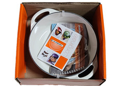Le Creuset  White Bis Round Cast Iron Cocotte 2.75 Quart New picture