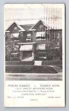 Lexington KY-Kentucky, Poplar Terrace Tourist Home, Vintage c1941 Postcard picture