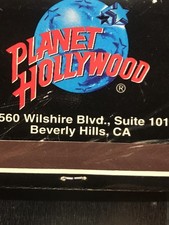 Planet Hollywood Beverly Hills California Matchbook Used picture