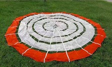 1Pc Aerospace Vintage Military Round Parachute Cloth Diameter 4.5m/14.76Ft picture